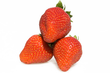 Three Strawberries