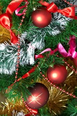 Christmas tree decorations.