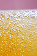 Golden champagne bubbles.