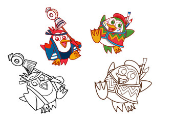 ペンギンのキャラクター0016