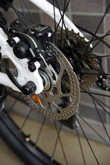 Obraz premium 自転車のディスクブレーキ