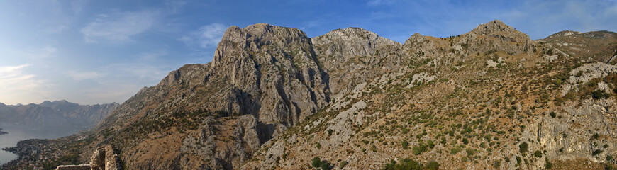 View from St Ivan's Fortress on the Boko-Kotor Bay.