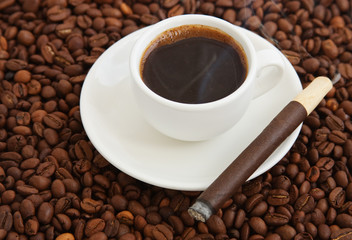 coffee and cigar