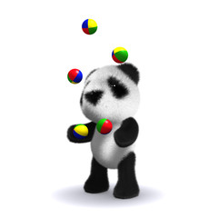 3d Juggling Panda bear © Steve Young