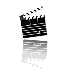 vector clapper board.