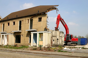 Demolished building