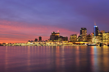 Fototapeta premium Downtown Vancouver at sunrise
