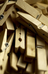 Pile of clothespins