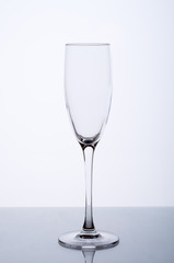 Empty wine glass