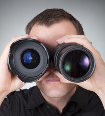Men with two lenses