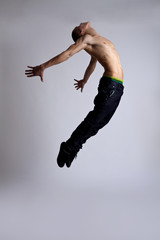 young modern style dancer