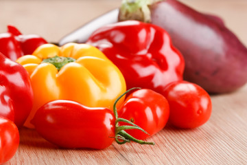 fresh vegetables on the table