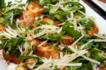 Bruschetta mit Rucola