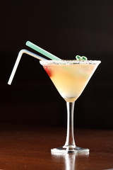 yellow alcoholic cocktail