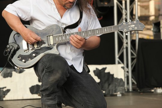 guitarist performing