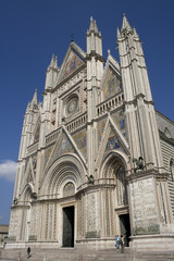 Fototapeta na wymiar Katedra w Orvieto (Umbria, Włochy, Europa)