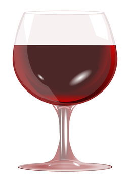 wineglass vector eps10