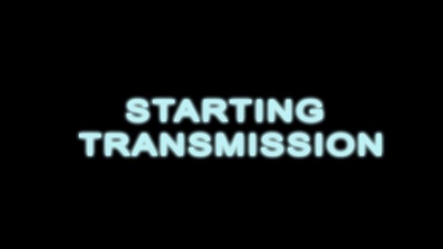 TV Test, noise, start transmission, seamless loop