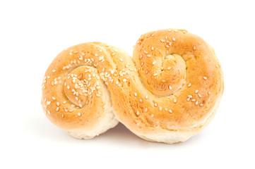 Roll with a sesame