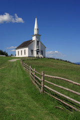 Little white church on a hill - 23023173