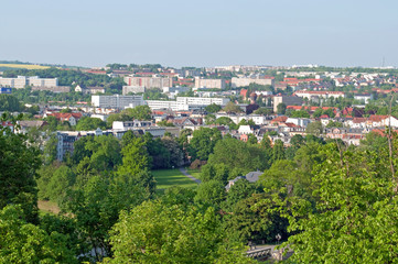 Blick auf den Biermannplatz in Gera