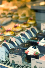 French pastries display