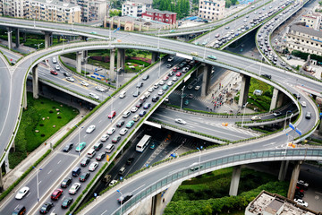 A road junction at Hangzhou