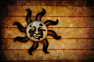 Pagan Sun Symbol background with Texture Added