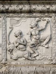 Ayutthaya temple wall reliefs nb. 19