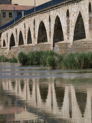 Puente de piedra sobre el Duero en Zamora