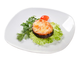 roasted tomato and eggplant.