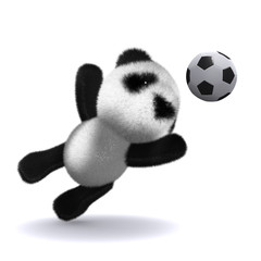 3d Teddy dives for the ball!