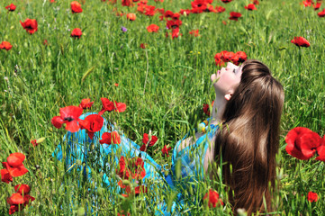 Naklejka premium romance in field