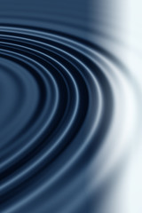 Abstract blue water ripple