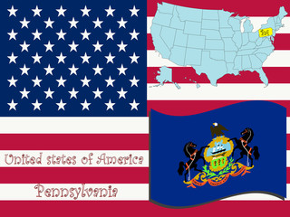 pennsylvania state illustration