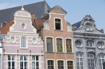 Fototapeta na wymiar Belgian historic architecture