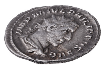 Ancient Roman silver coin