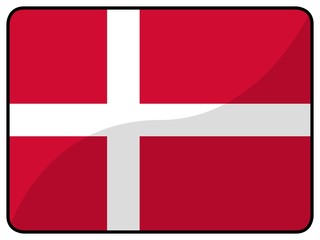 Obraz premium drapeau danemark denmark flag