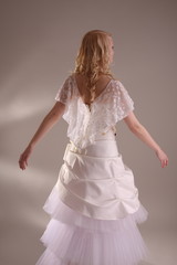 Fototapeta premium Woman in wedding dress