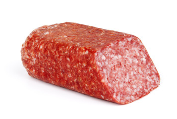 Close-up image of a salami