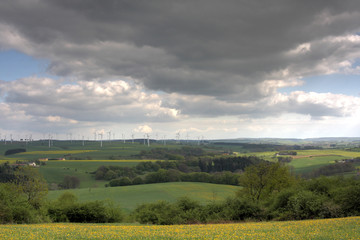 Obraz premium wind turbines in germany