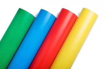Colored paper rolls