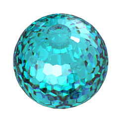Round sky blue topaz