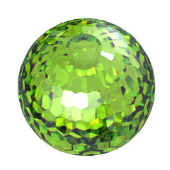 Round peridot