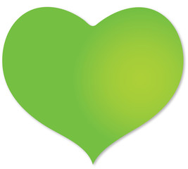 Green eco heart