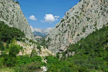Fototapeta na wymiar Canyon in Turkey near Antalya