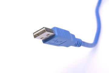 Blue USB cable