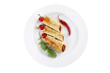 cannelloni and hot peppers