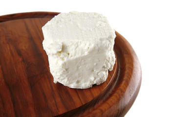 Fototapeta na wymiar white light cheese