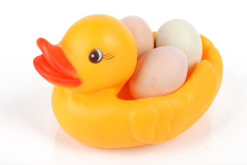 duckling with egg